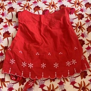 Kayla Solid Embroidered Top Free People Top Small